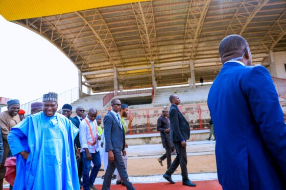 Gov Fintiri Inspects Jimeta Modern Stadium, Expresses Satisfaction with Progress